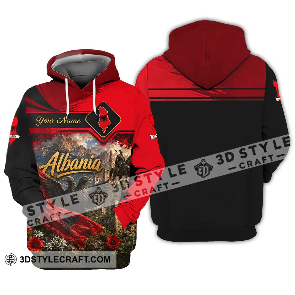 Unisex Shirt - Custom Albania Shirt - Hoodie / S - T-shirt