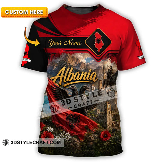 Unisex Shirt - Custom Albania Shirt style option 1