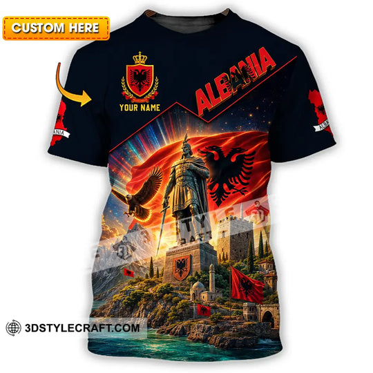 Unisex Shirt - Custom Albania Shirt style option 1