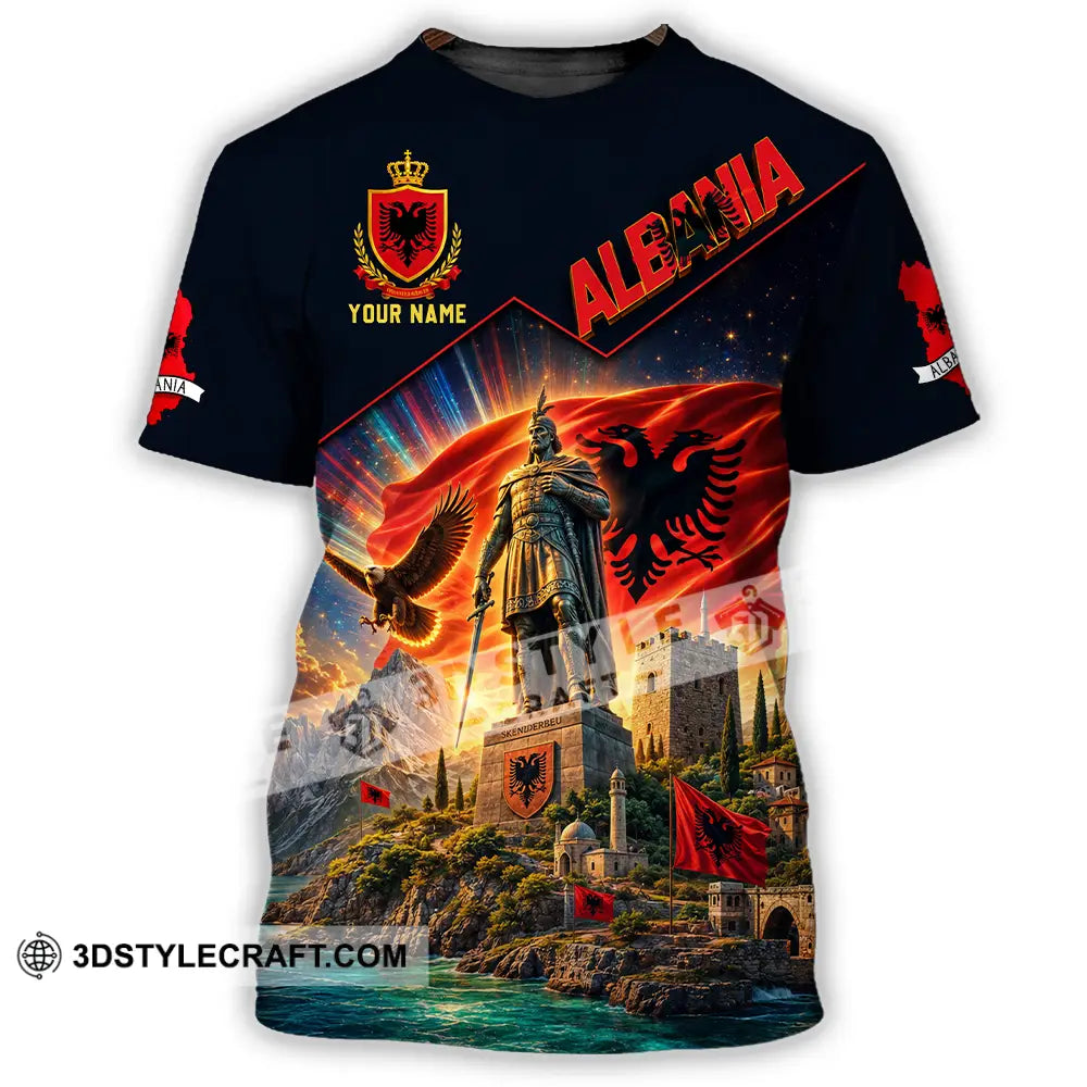 Unisex Shirt - Custom Albania Shirt - T-Shirt / S - T-shirt