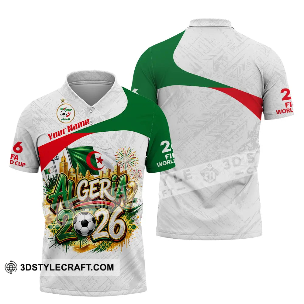 Unisex Shirt - Custom Algeria World Cup 2026 3D Shirt - Polo Shirt / S - T-shirt
