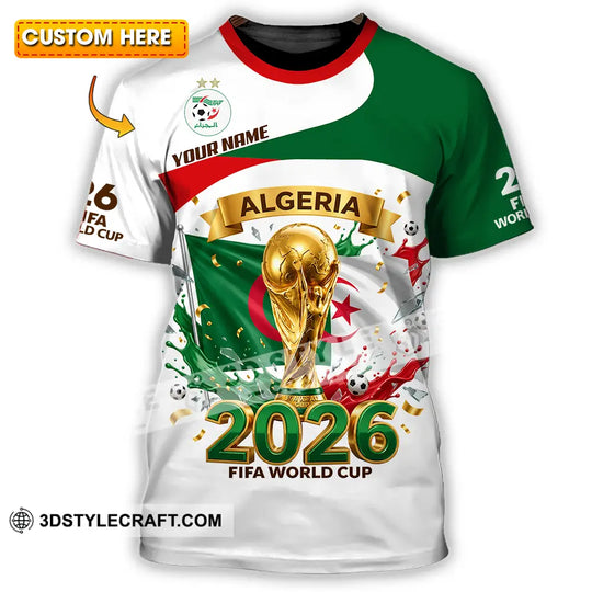 Unisex Shirt - Custom Algeria 3D Shirt style option 1