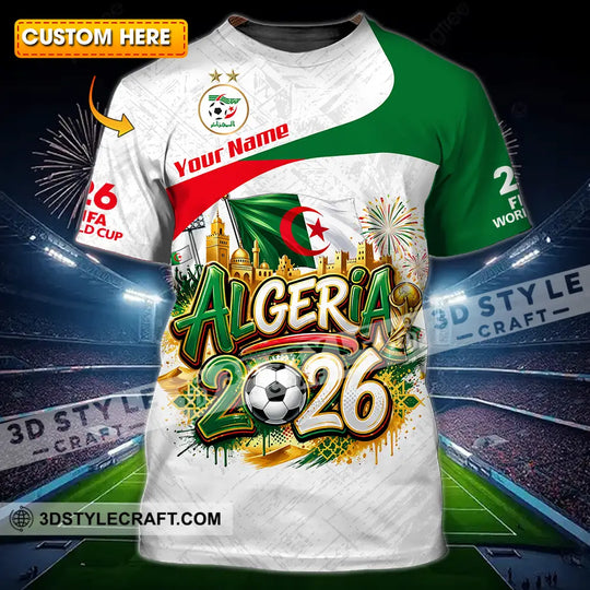 Unisex Shirt - Custom Algeria 3D Shirt style option 1