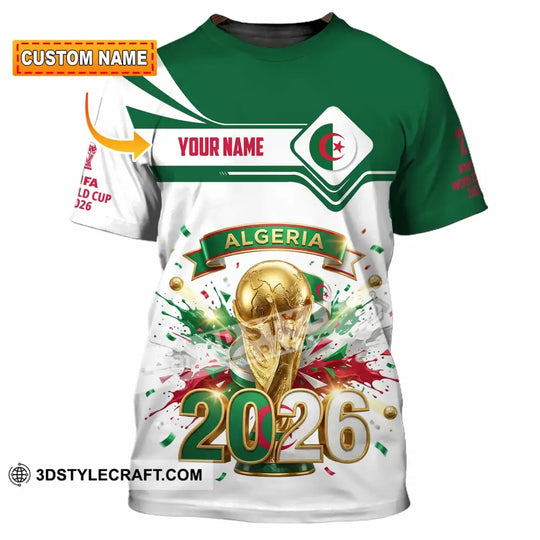 Unisex Shirt - Custom Algeria 3D Shirt style option 1