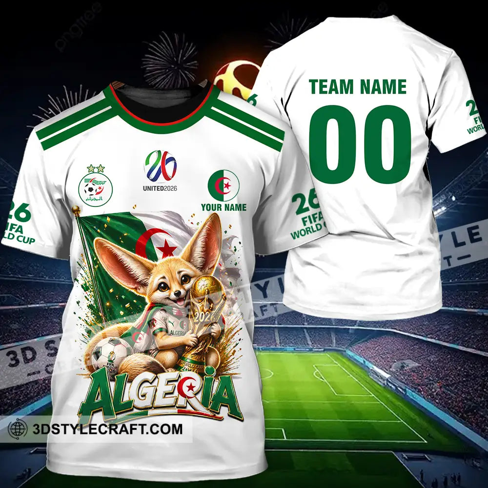 Unisex Shirt - Custom Algeria World Cup 2026 3D Shirt - T-shirt