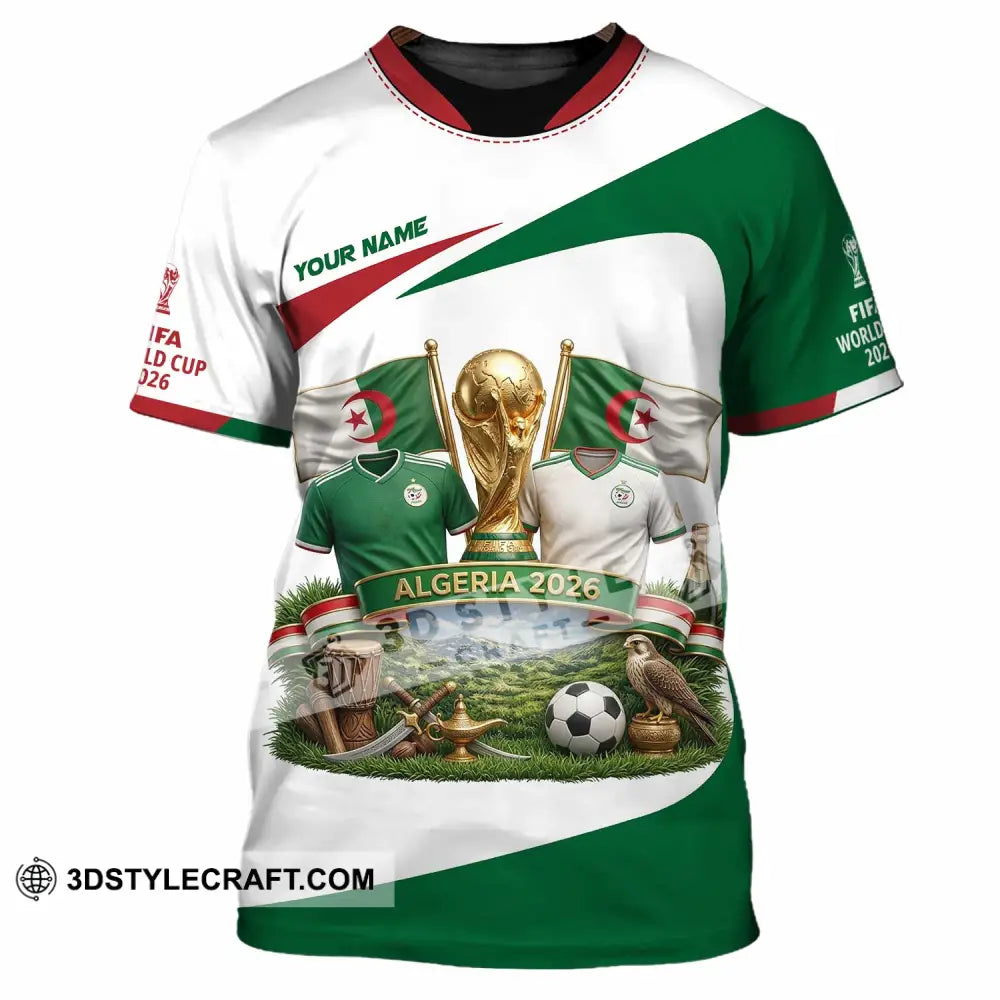 Unisex Shirt - Custom Algeria World Cup 2026 3D Shirt - T-Shirt / S - T-shirt