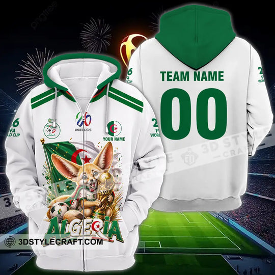 Unisex Shirt - Custom Algeria 3D Shirt style option 4