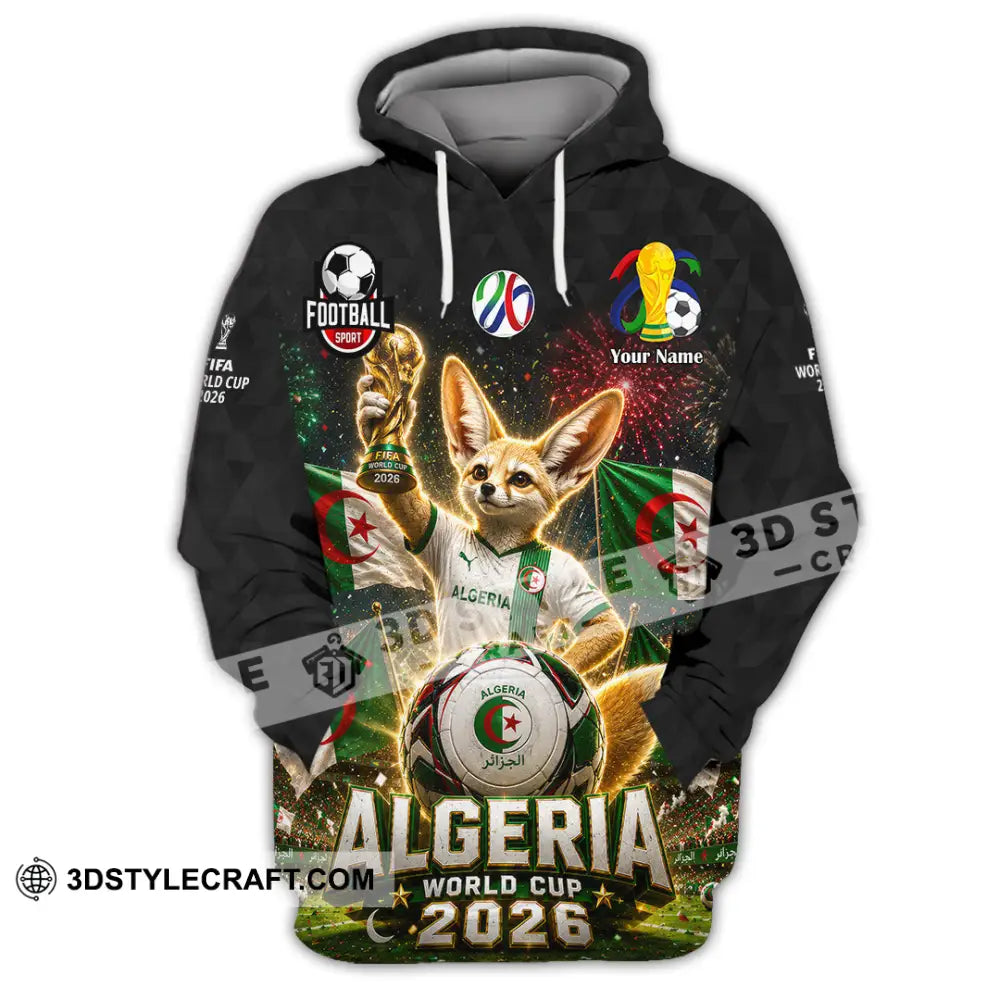 Unisex Shirt - Custom Algeria World Cup 2026 Shirt - Hoodie / S - T-shirt