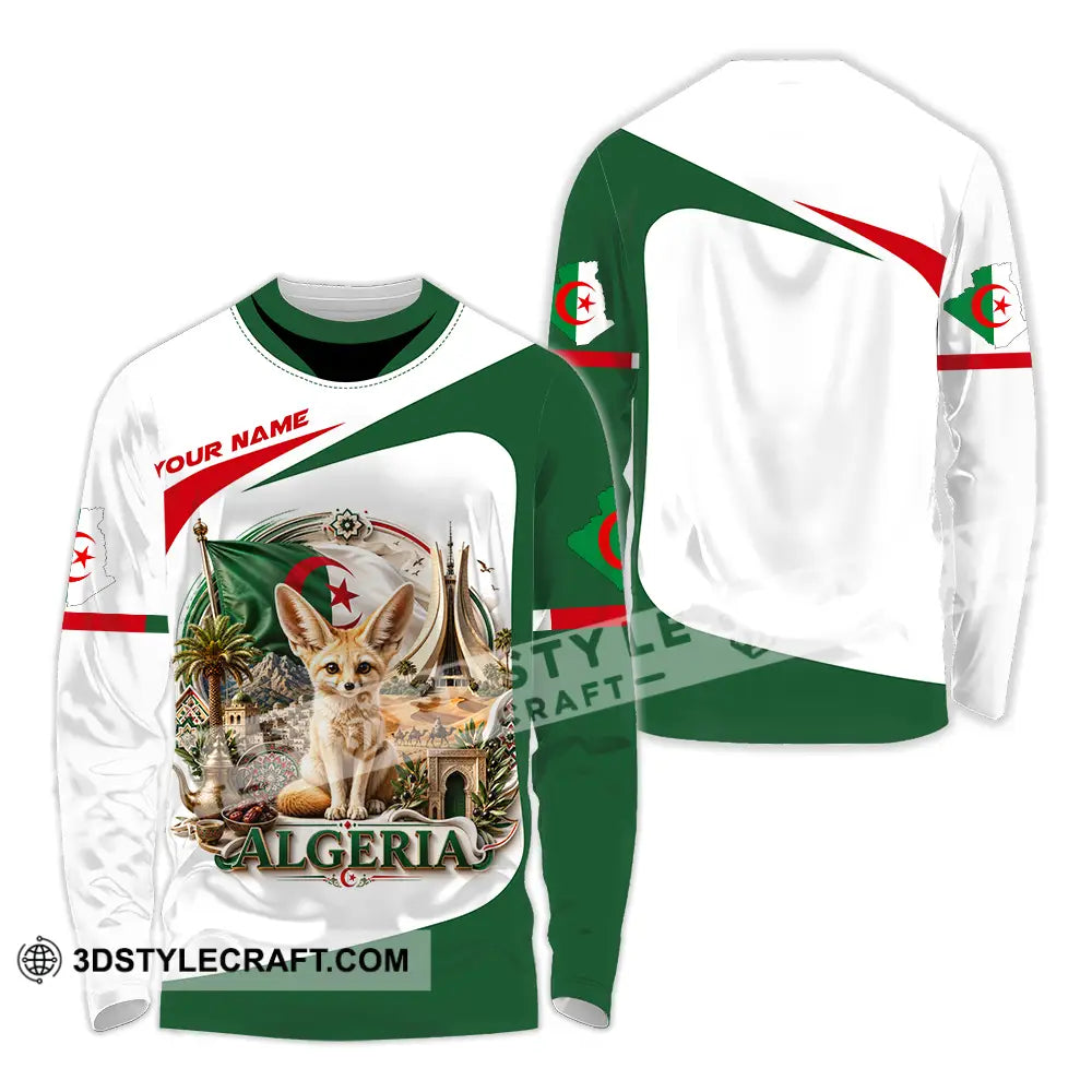 Unisex Shirt - Custom Algeria Shirt - Long Sleeve Shirt / S - T-shirt