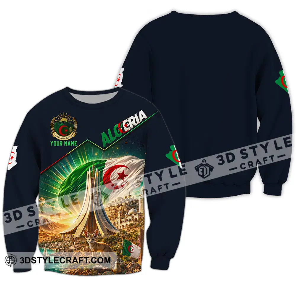 Unisex Shirt - Custom Algeria Shirt - Long Sleeve / S - T-shirt