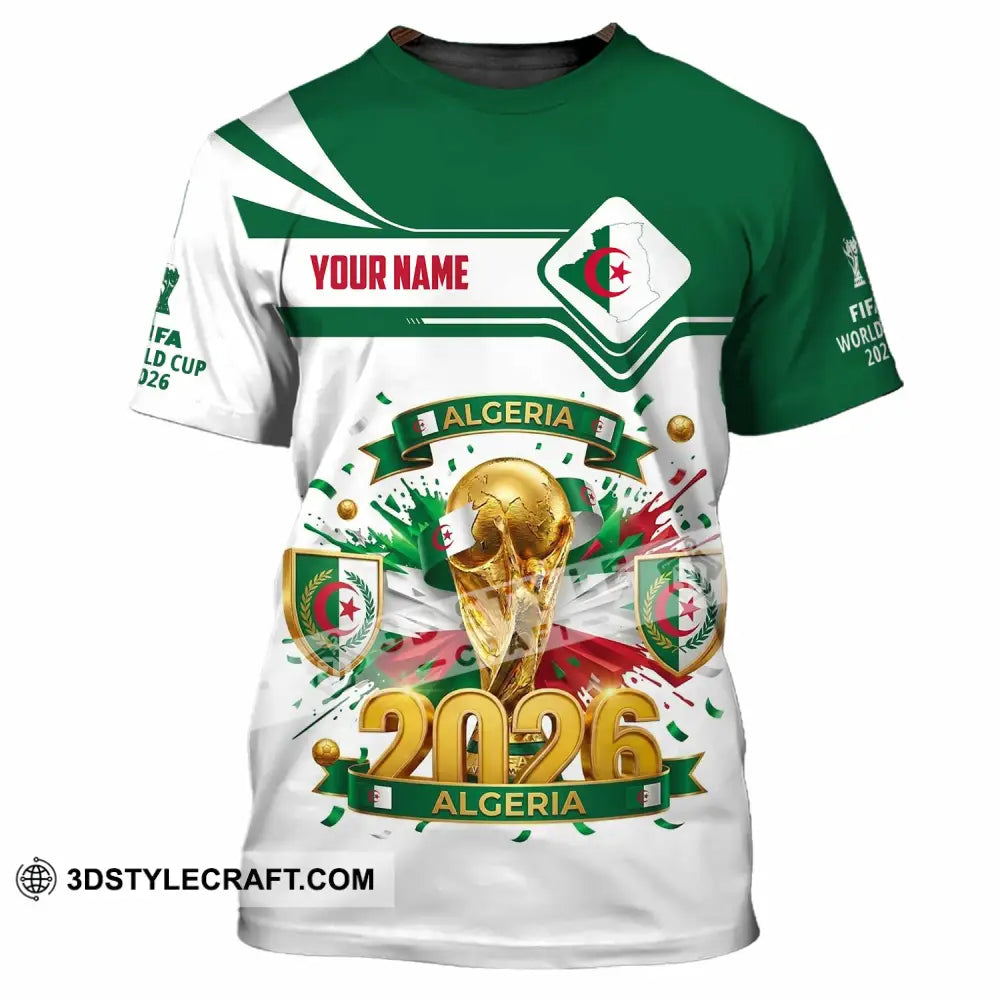 Unisex Shirt - Custom Algeria World Cup 2026 Shirt - T-Shirt / S - T-shirt