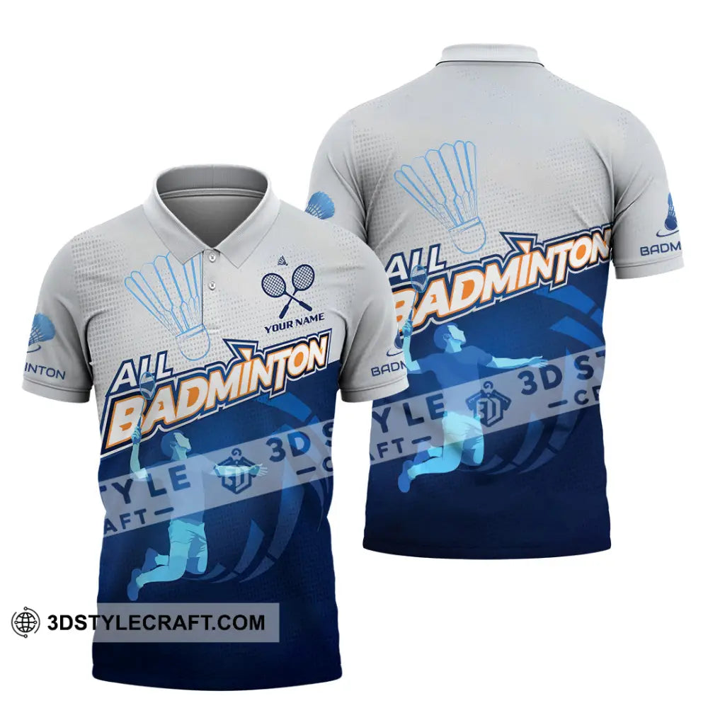 Unisex Shirt - Custom All Badminton 3D Shirt Polo Shirt / S T-shirt