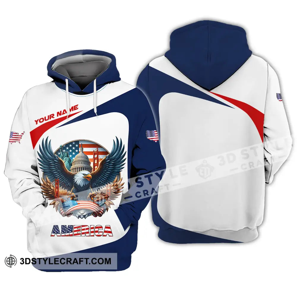 Unisex Shirt - Custom America 3D Shirt Hoodie / S T-shirt