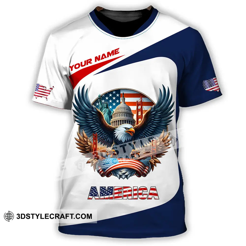 Unisex Shirt - Custom America 3D Shirt T-Shirt / S T-shirt