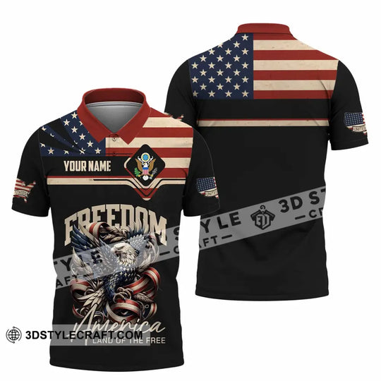 Unisex Shirt - Custom America Land Of The Free 3D Shirt style option 2