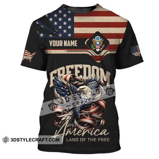 Unisex Shirt - Custom America Land Of The Free 3D Shirt style option 4
