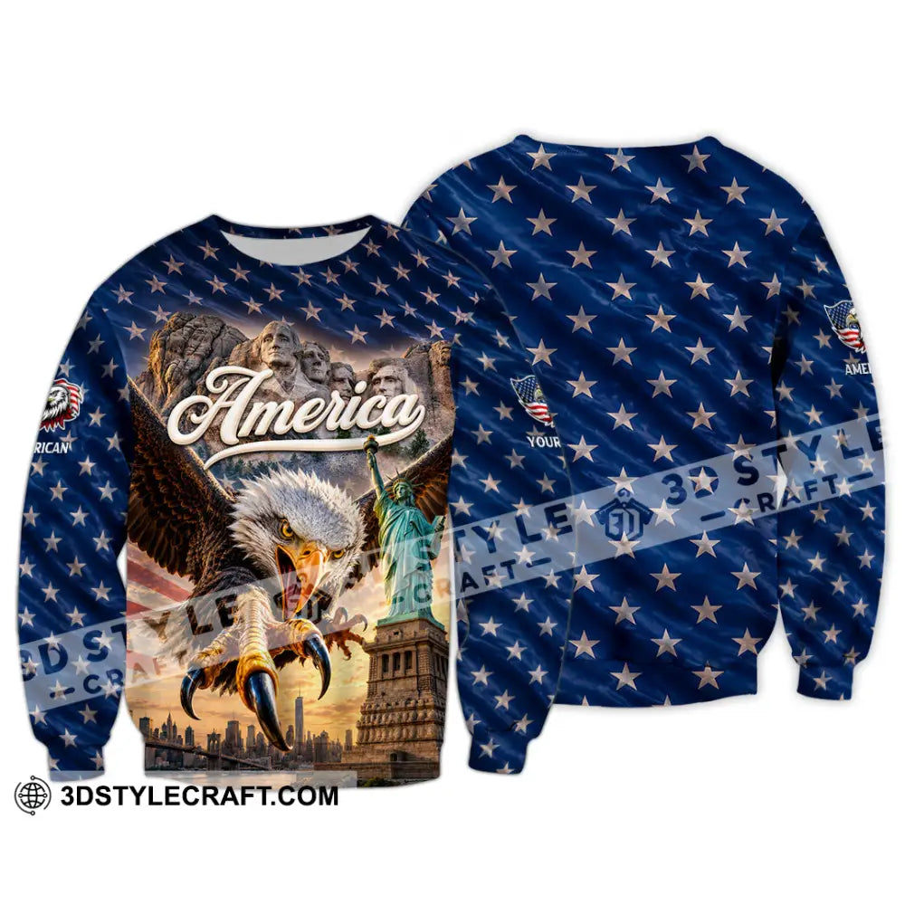 Unisex Shirt - Custom America Shirt - Long Sleeve / S - T-shirt