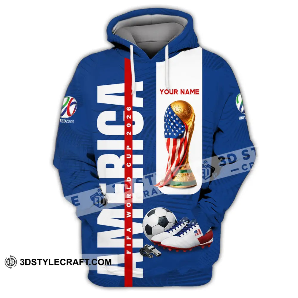 Unisex Shirt - Custom America World Cup 2026 3D Shirt Hoodie / S T-shirt
