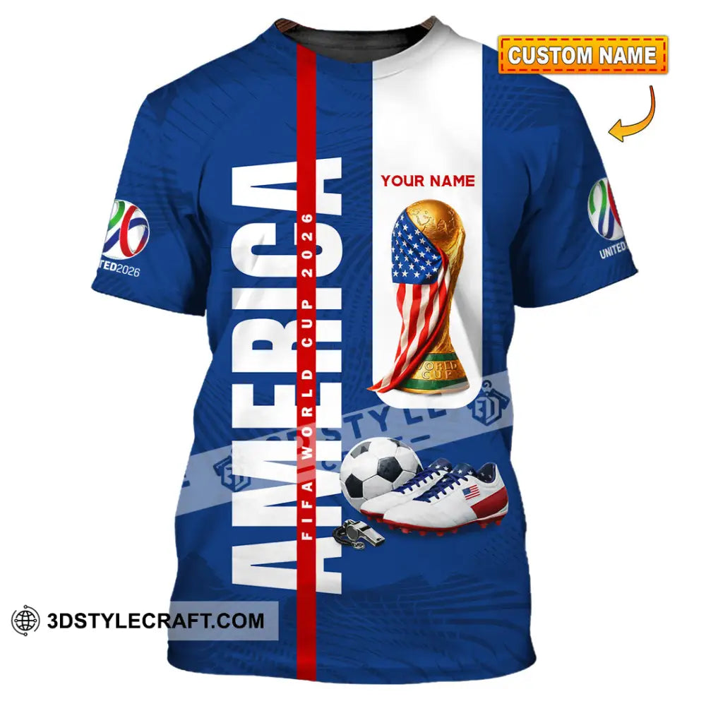 Unisex Shirt - Custom America World Cup 2026 3D Shirt T-shirt