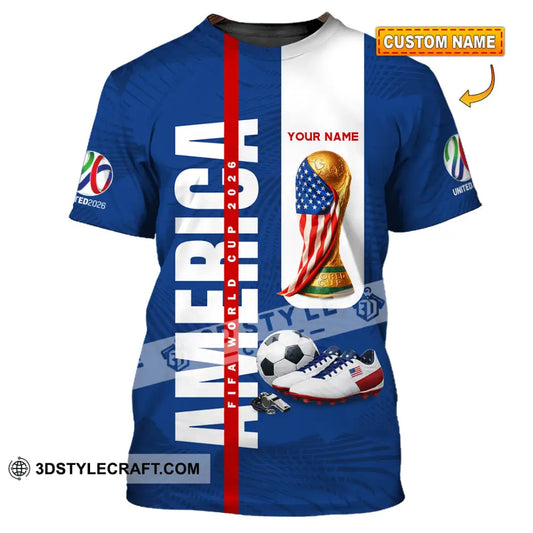 Unisex Shirt - Custom America World Cup 2026 3D Shirt T-shirt