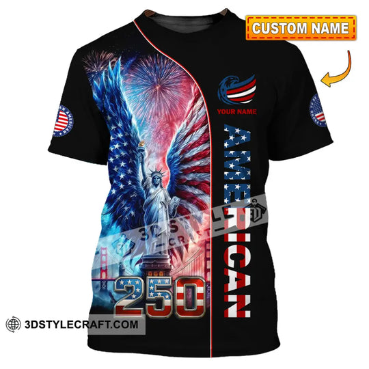 Unisex Shirt - Custom American 250 3D Shirt style option 1