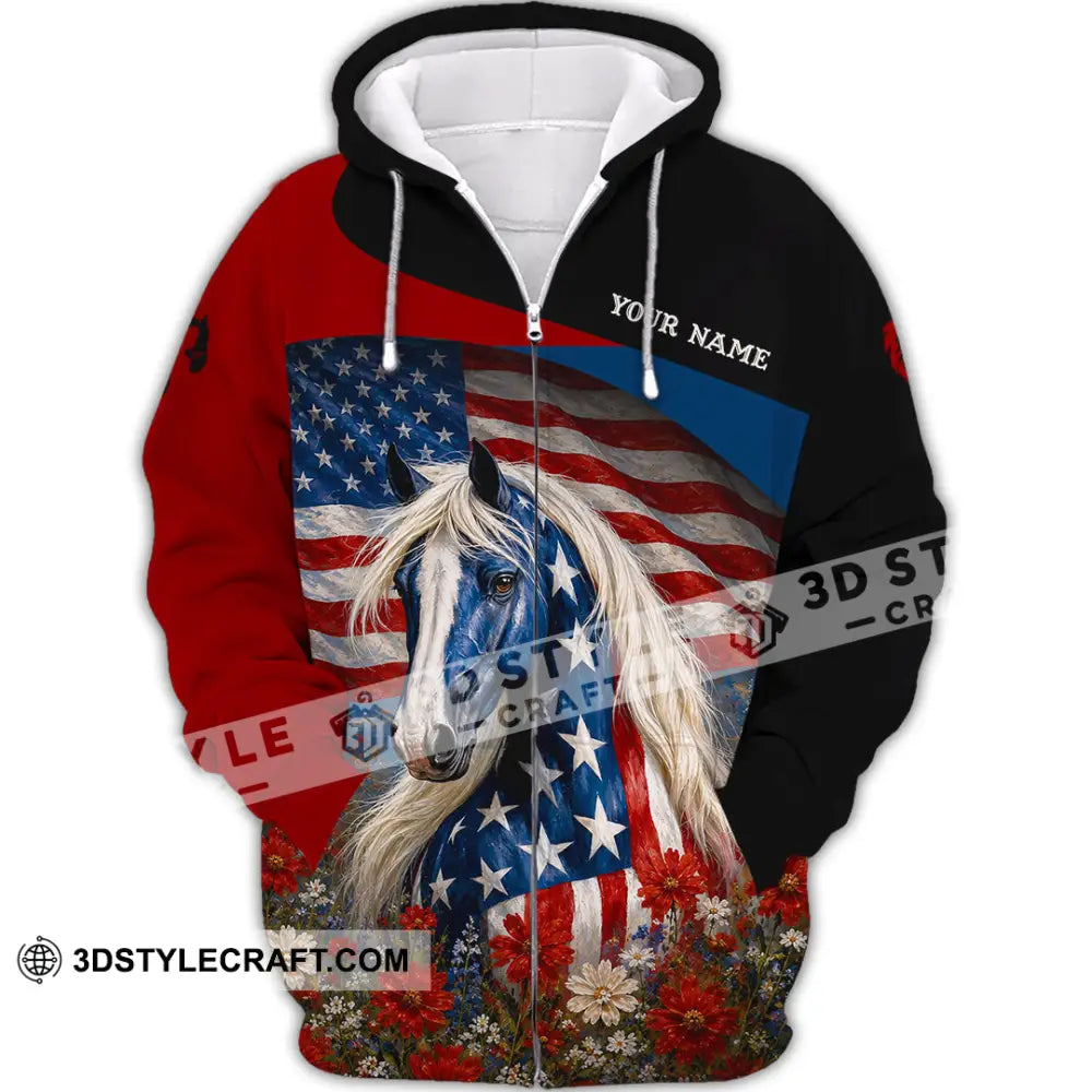 Unisex Shirt - Custom American Shirt - Zipper Hoodie / S - T-shirt