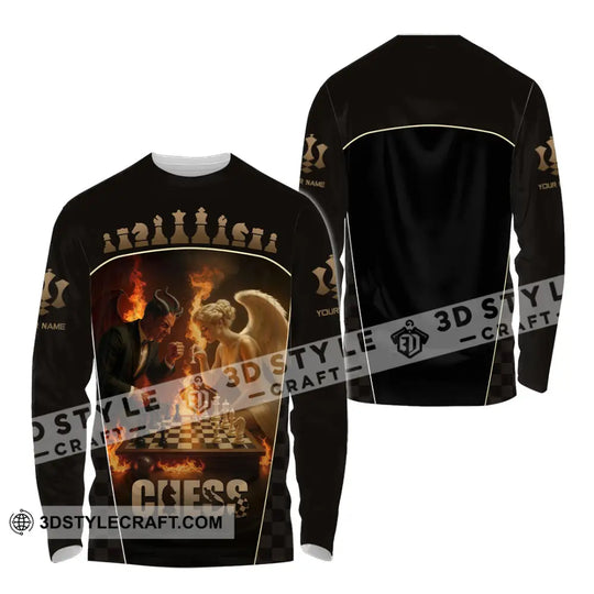 Unisex Shirt - Custom Angels & Demons Chess Shirt For Couple style option 4