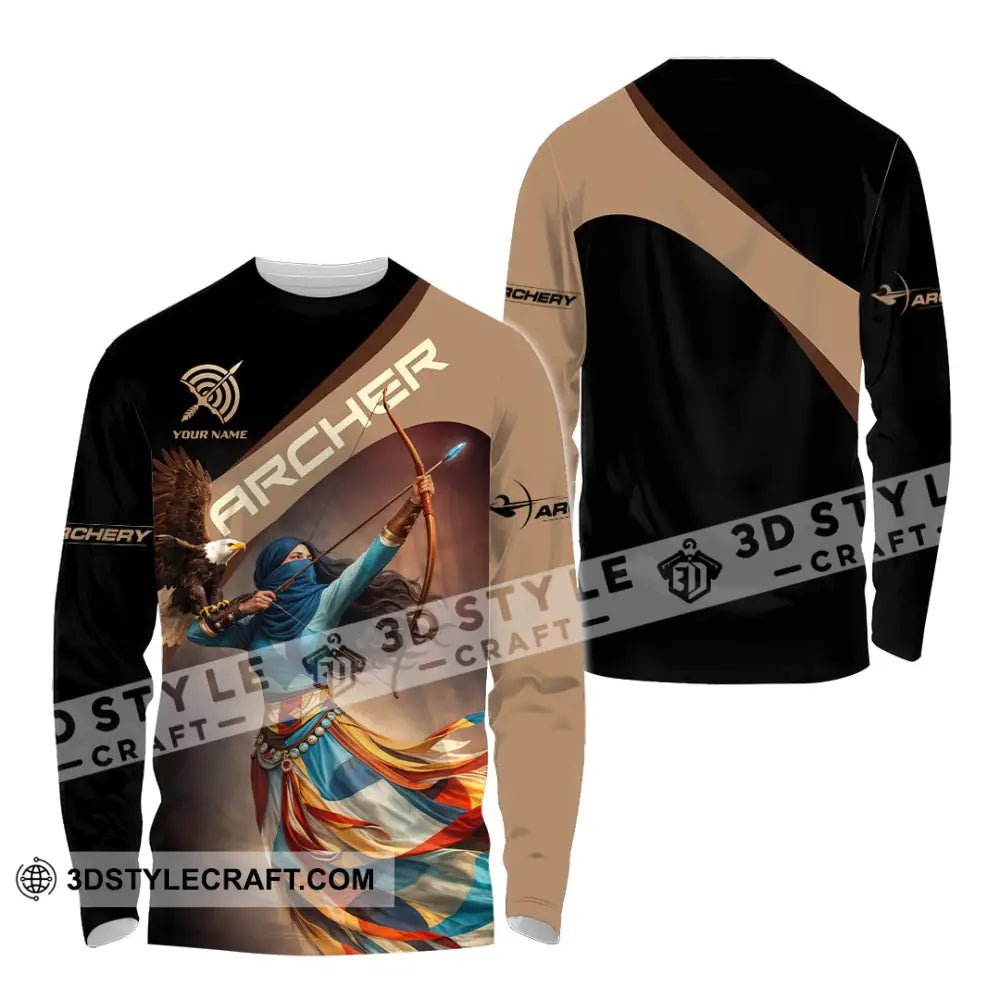 Unisex Shirt - Custom Archer 3D Shirt Long Sleeve Shirt / S T-shirt