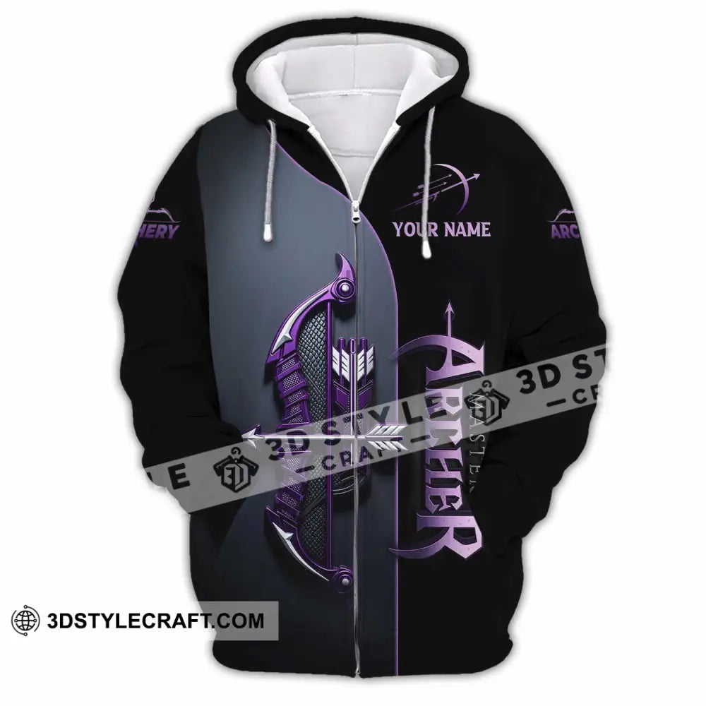 Unisex Shirt - Custom Archer 3D Shirt Zipper Hoodie / S T-shirt
