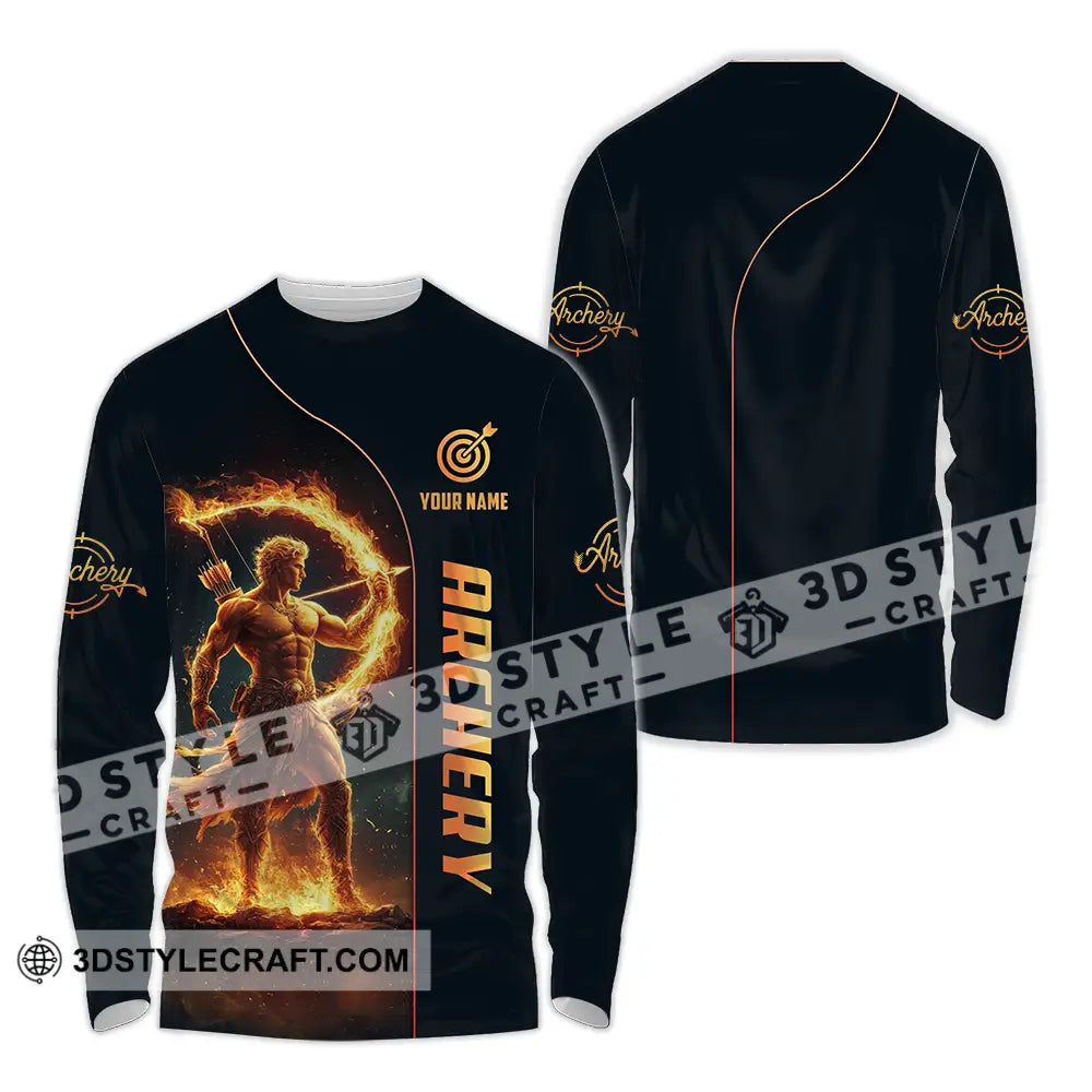 Unisex Shirt - Custom Archery 3D Shirt Long Sleeve Shirt / S T-shirt