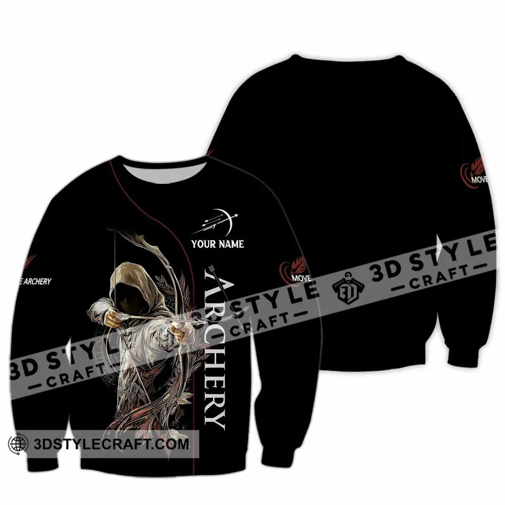 Unisex Shirt - Custom Archery 3D Shirt Long Sleeve / S T-shirt