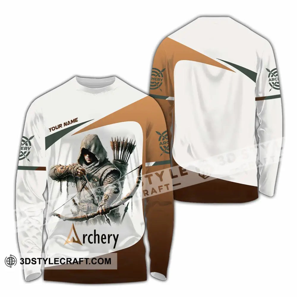 Unisex Shirt - Custom Archery 3D Shirt Long Sleeve Shirt / S T-shirt