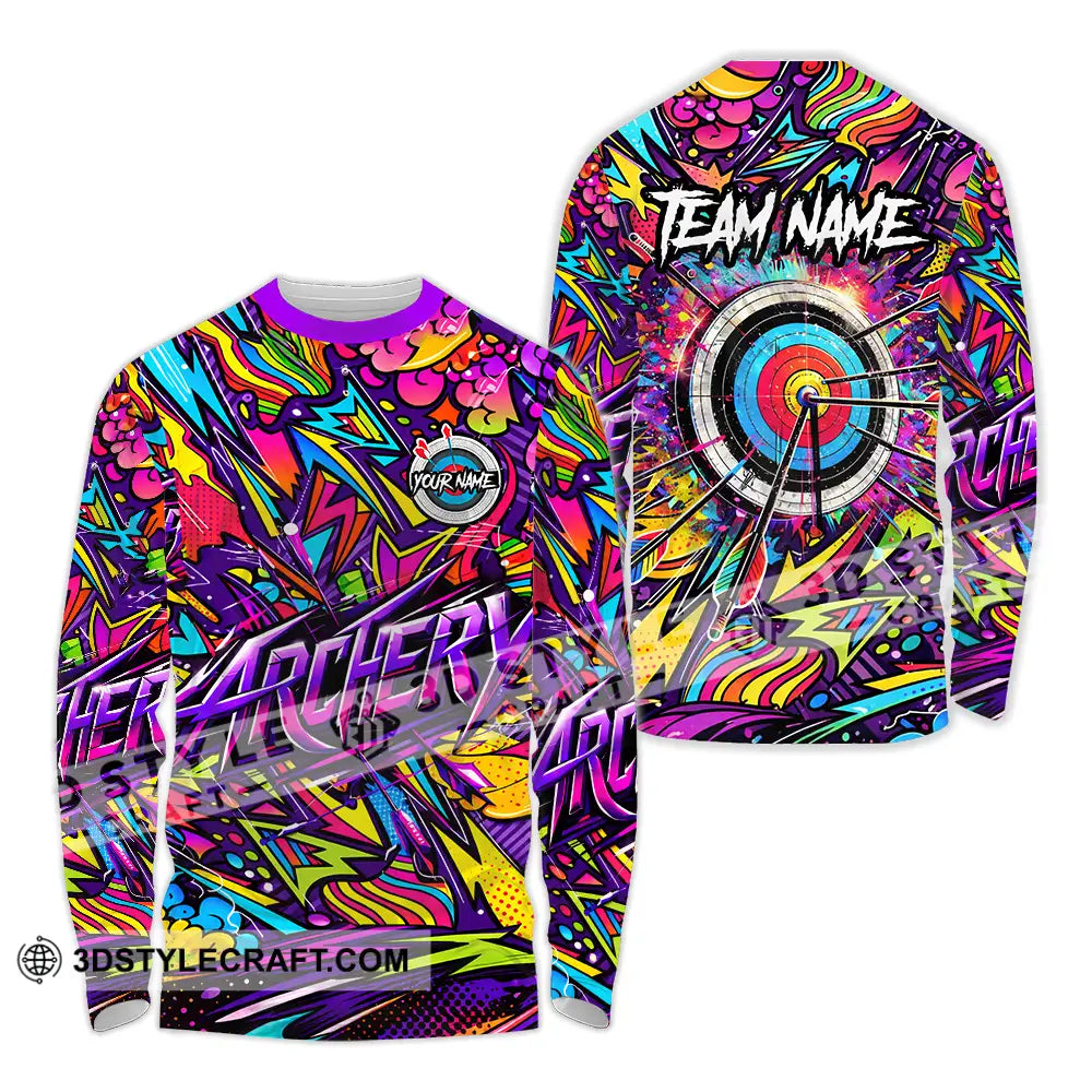 Unisex Shirt - Custom Archery 3D Shirt Long Sleeve Shirt / S T-shirt