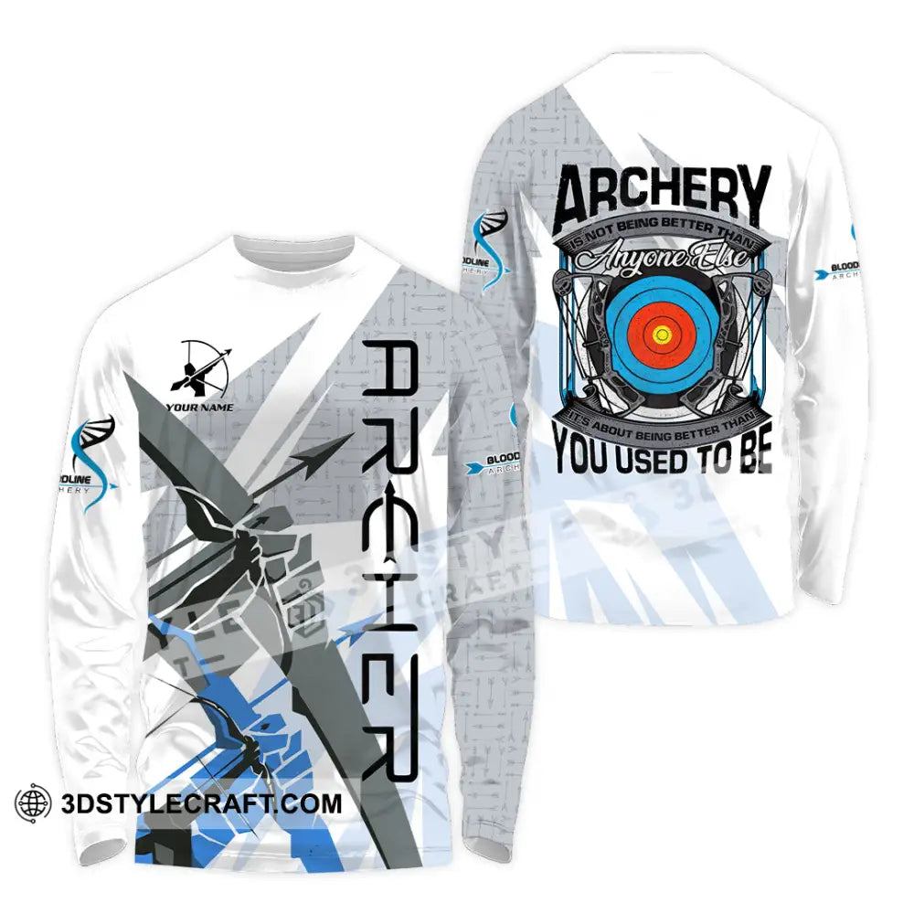 Unisex Shirt - Custom Archery 3D Shirt Long Sleeve Shirt / S T-shirt