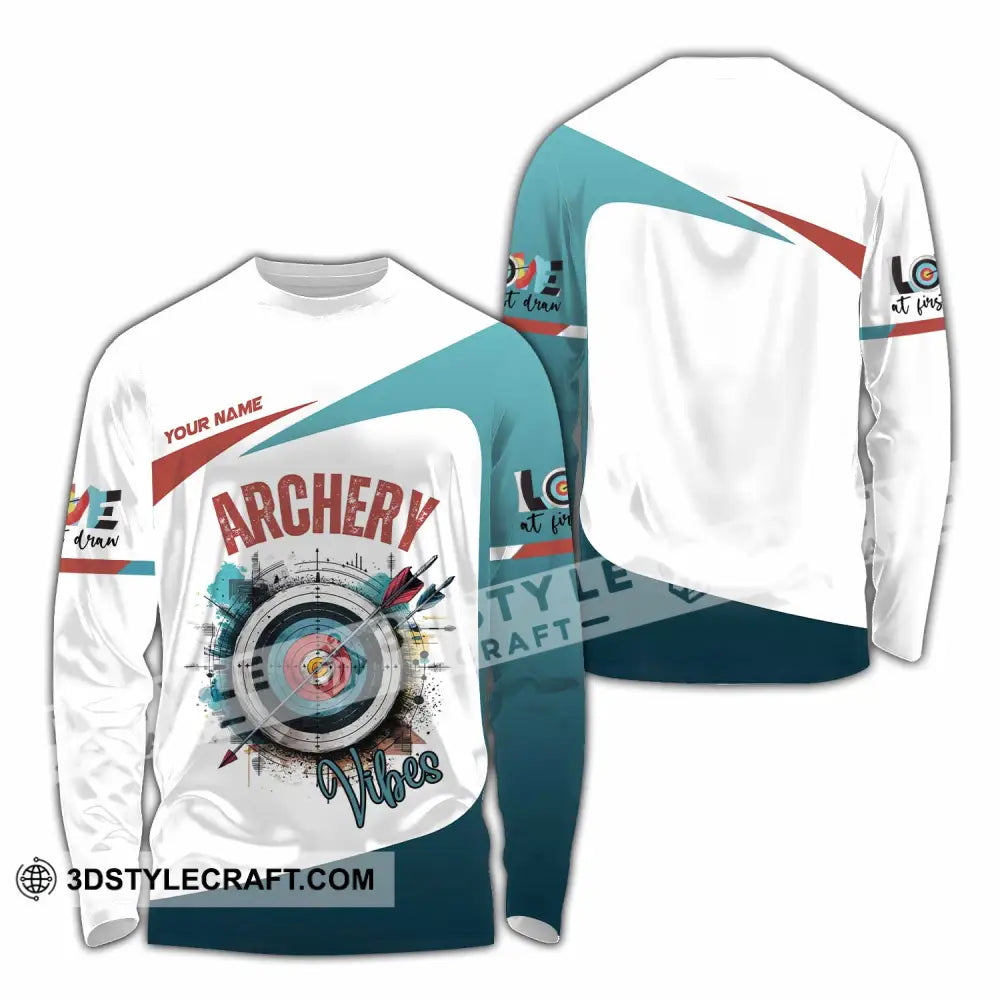 Unisex Shirt - Custom Archery 3D Shirt Long Sleeve Shirt / S T-shirt