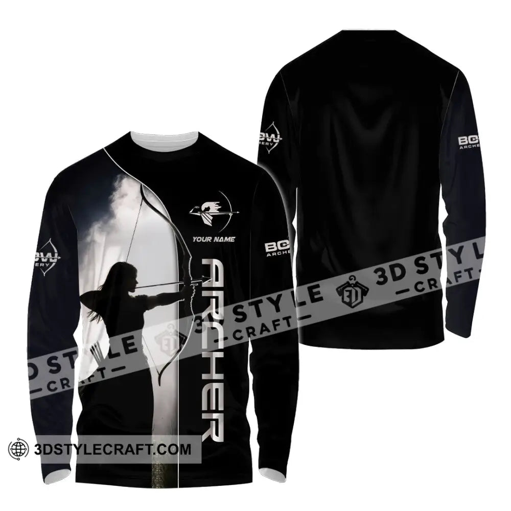 Unisex Shirt - Custom Archery 3D Shirt Long Sleeve Shirt / S T-shirt