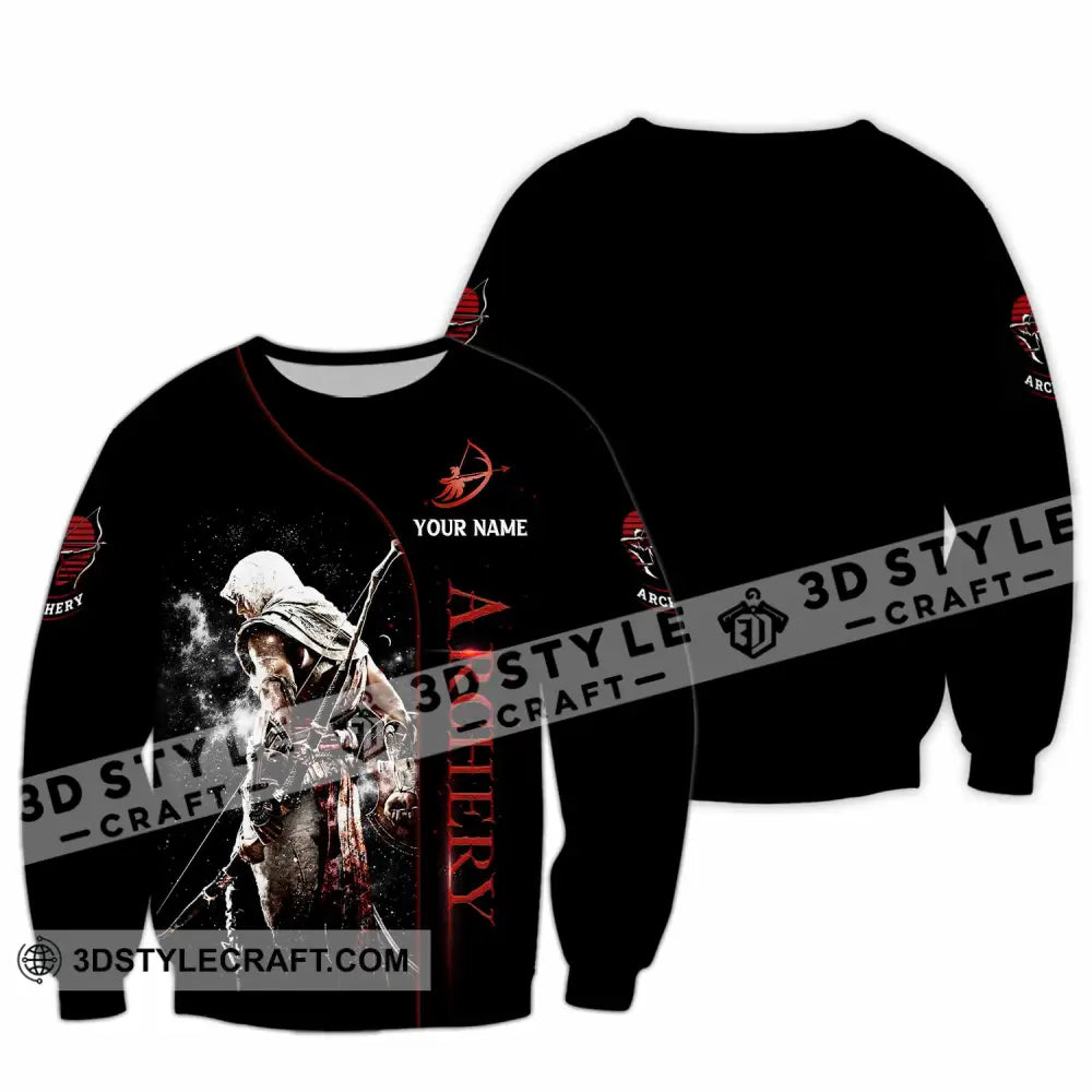 Unisex Shirt - Custom Archery 3D Shirt Long Sleeve / S T-shirt