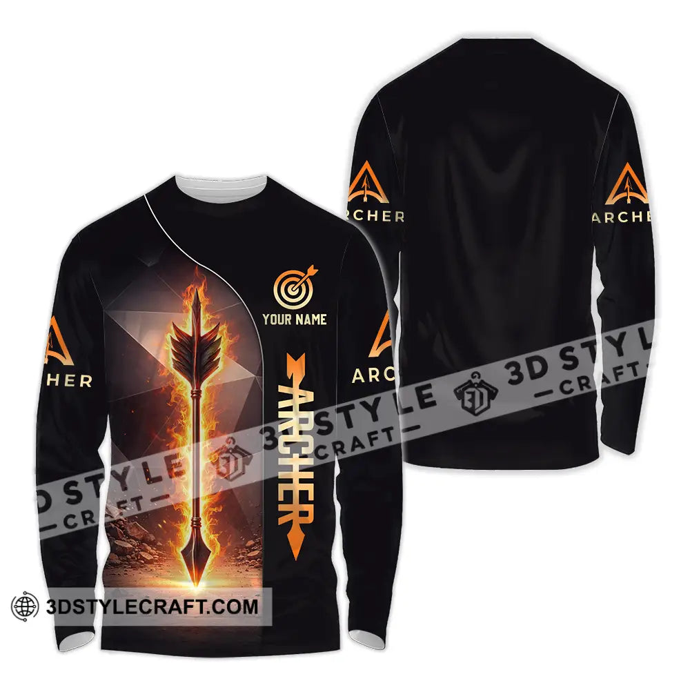 Unisex Shirt - Custom Archery 3D Shirt Long Sleeve Shirt / S T-shirt