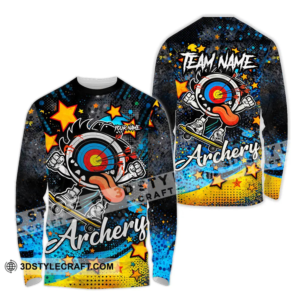 Unisex Shirt - Custom Archery 3D Shirt Long Sleeve Shirt / S T-shirt