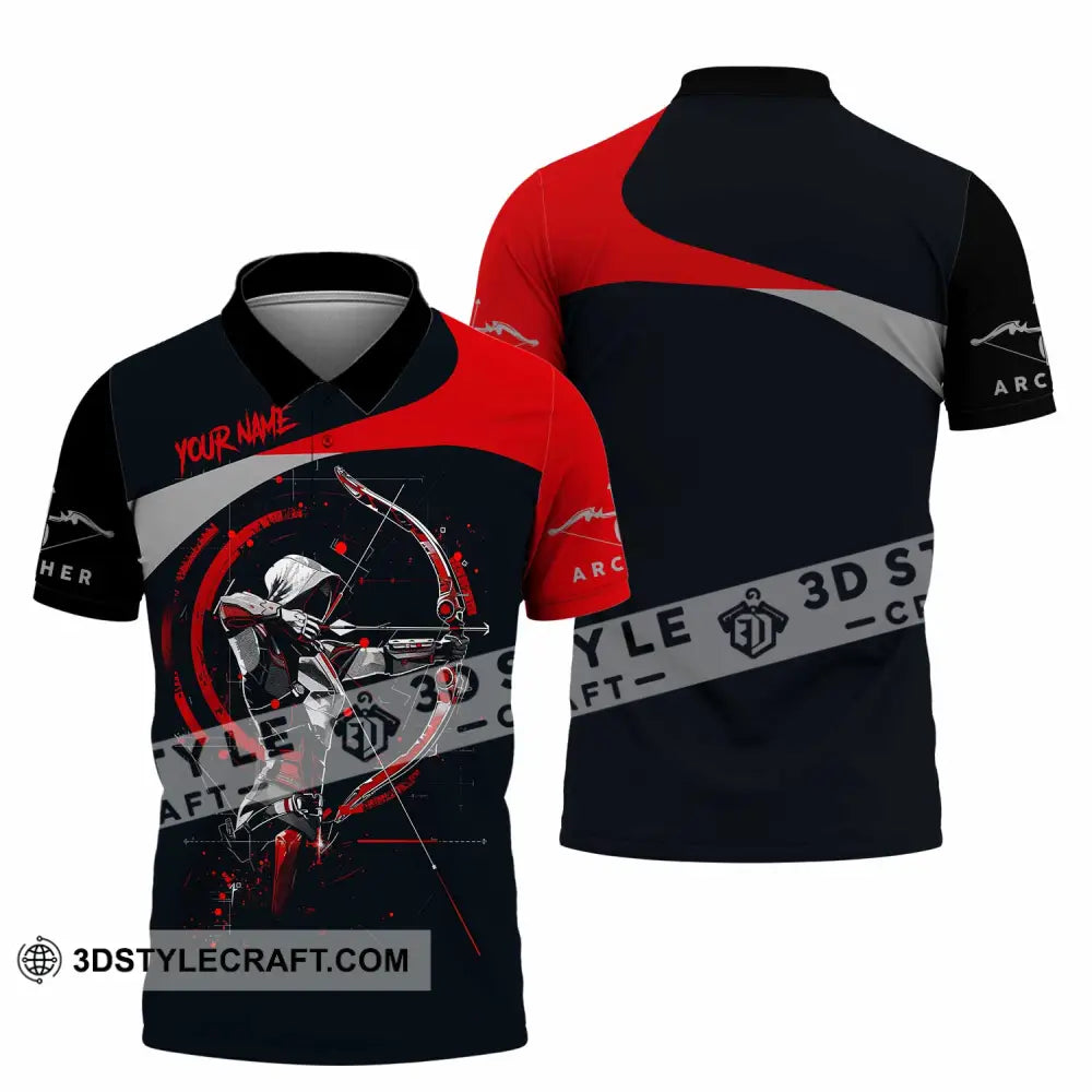 Unisex Shirt - Custom Archery 3D Shirt Polo Shirt / S T-shirt