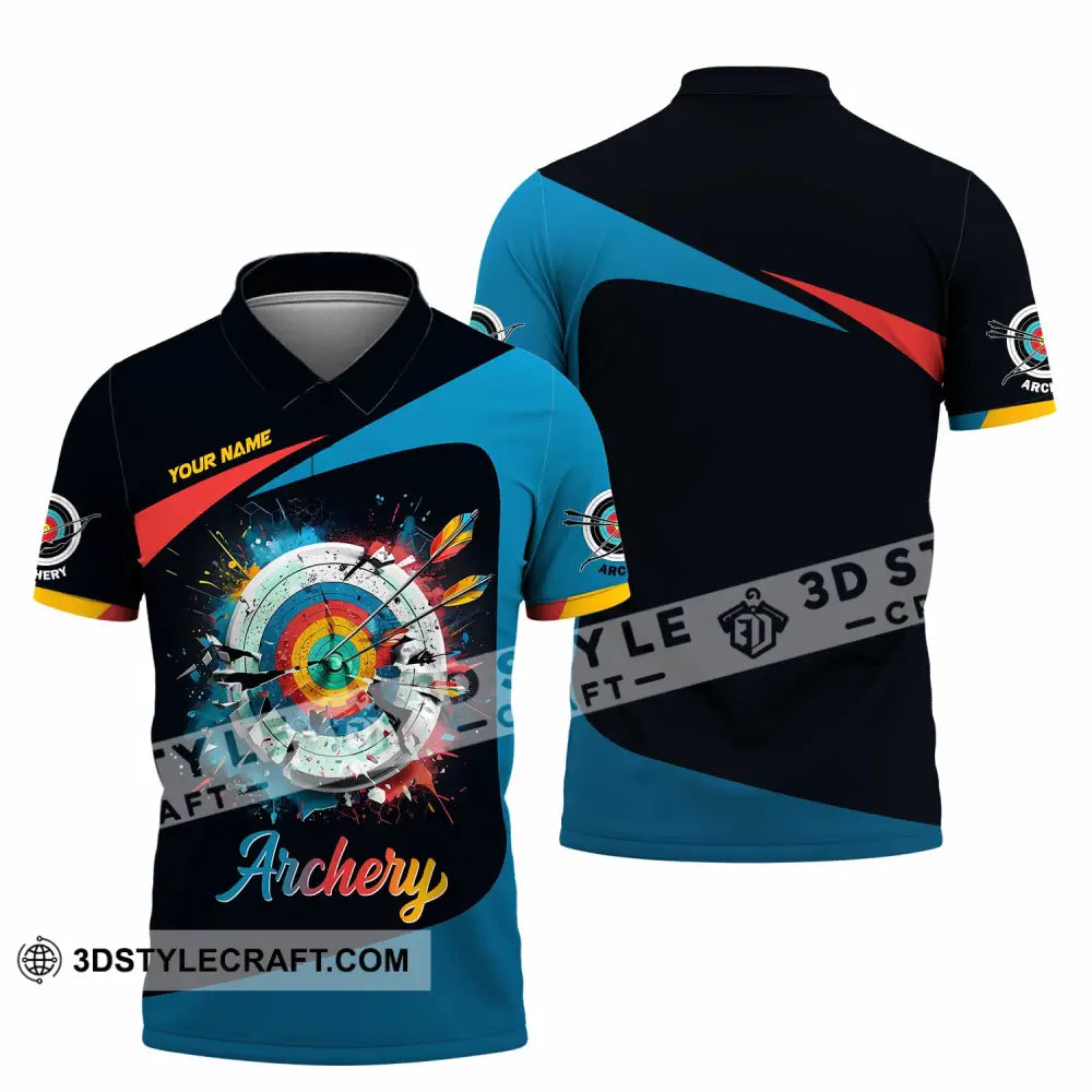Unisex Shirt - Custom Archery 3D Shirt Polo Shirt / S T-shirt