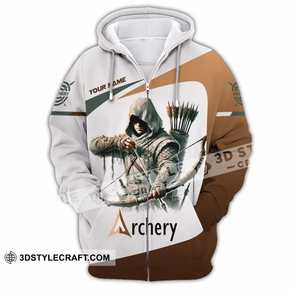 Unisex Shirt - Custom Archery 3D Shirt Zipper Hoodie / S T-shirt