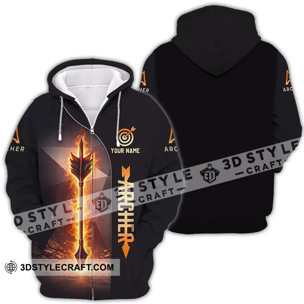 Unisex Shirt - Custom Archery 3D Shirt Zipper Hoodie / S T-shirt