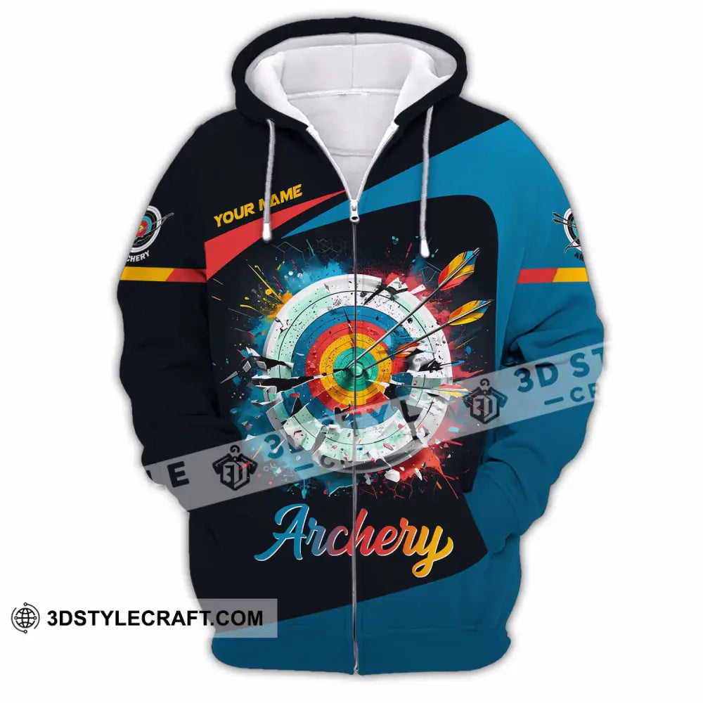 Unisex Shirt - Custom Archery 3D Shirt Zipper Hoodie / S T-shirt