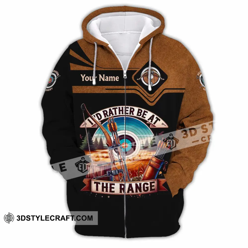 Unisex Shirt - Custom Archery 3D Shirt Zipper Hoodie / S T-shirt