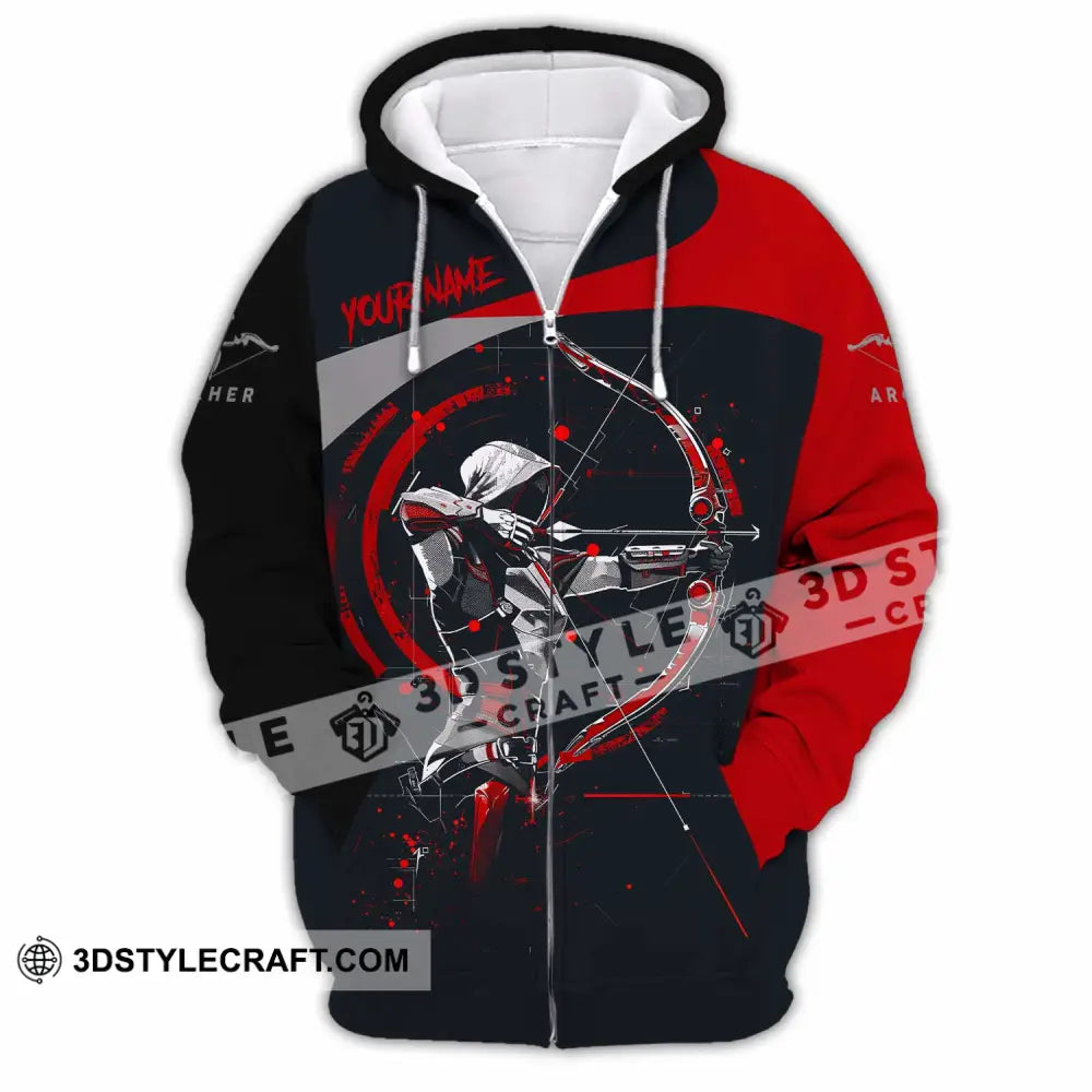 Unisex Shirt - Custom Archery 3D Shirt Zipper Hoodie / S T-shirt