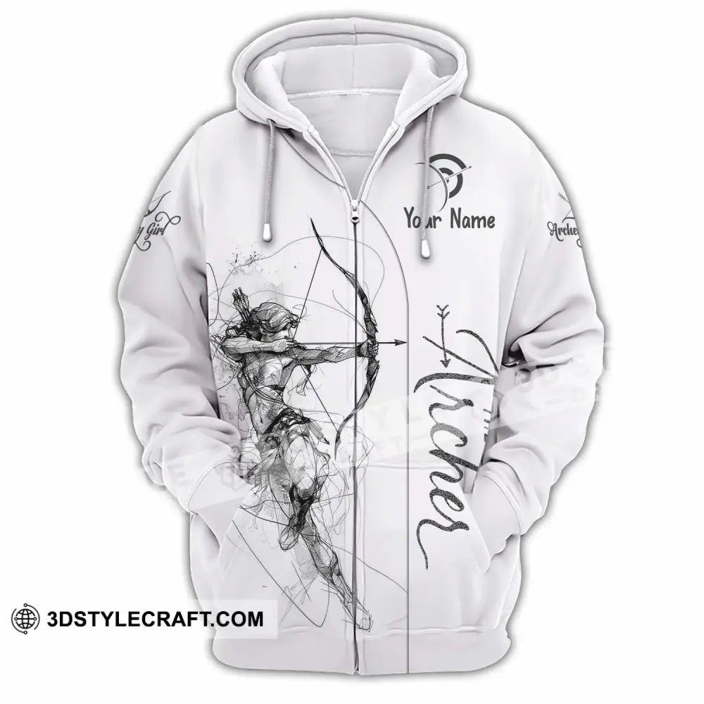 Unisex Shirt - Custom Archery 3D Shirt Zipper Hoodie / S T-shirt