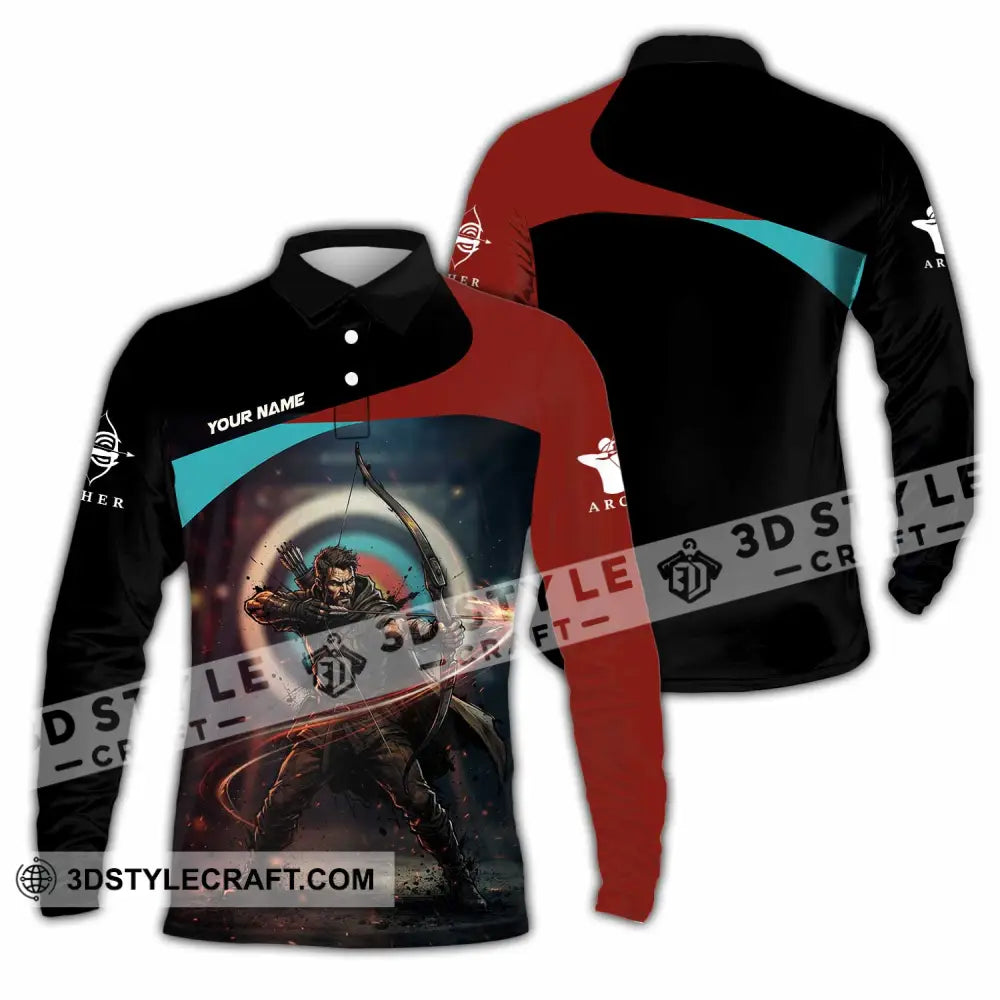 Unisex Shirt - Custom Archery Shirt - Long Sleeve Polo / S - T-shirt