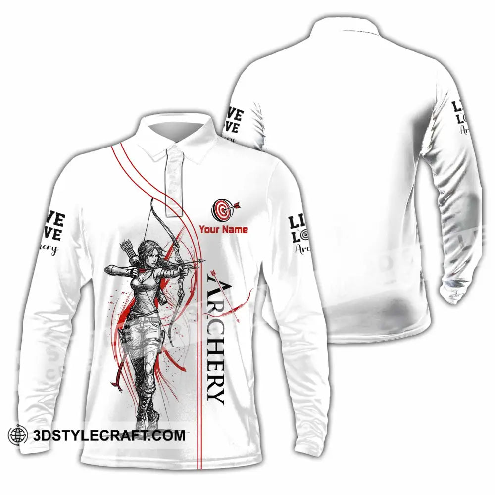 Unisex Shirt - Custom Archery Shirt - Long Sleeve Polo / S - T-shirt
