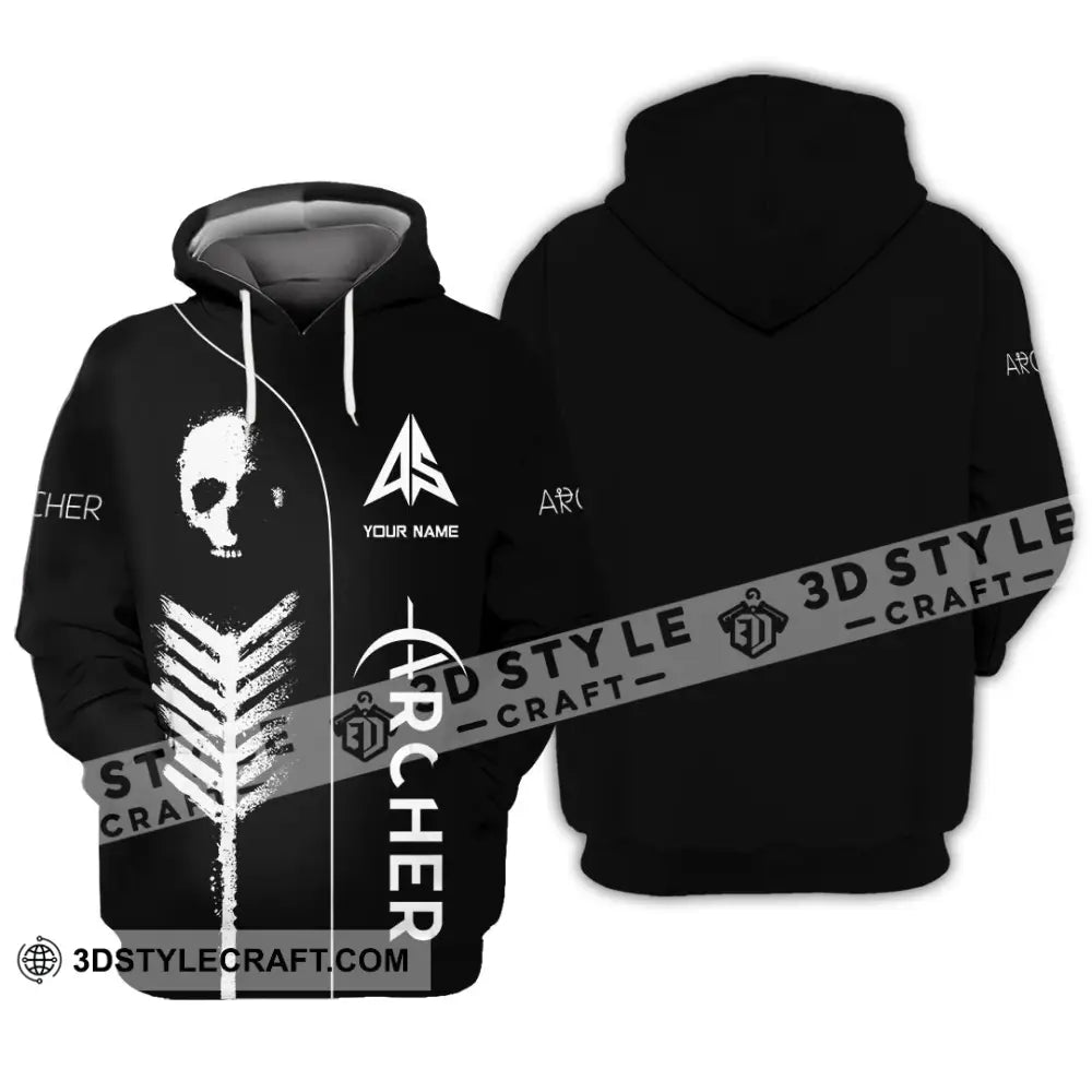 Unisex Shirt - Custom Archery Skullcap Archery Player Shirt Hoodie / S T-shirt
